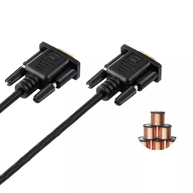 RS232 DB9 9 Pin Seri Kablo Erkek - Erkek Video Veri İletimi Altın Plaka