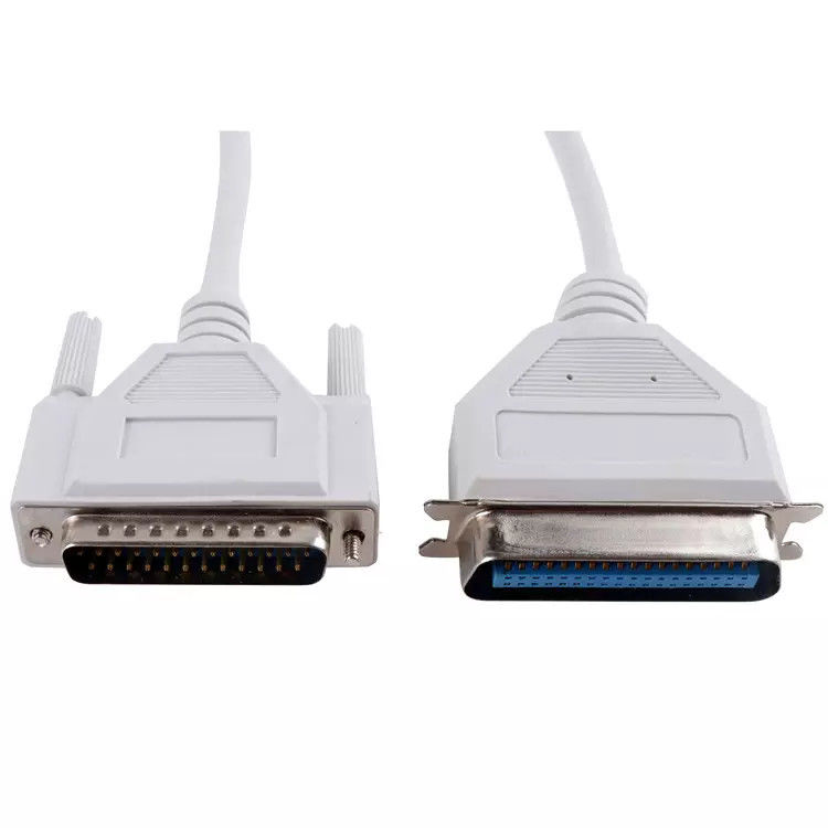 PVC Saf Bakır VGA Erkek - Dişi Yazıcı Kablosu 36P Erkek - Db 25P