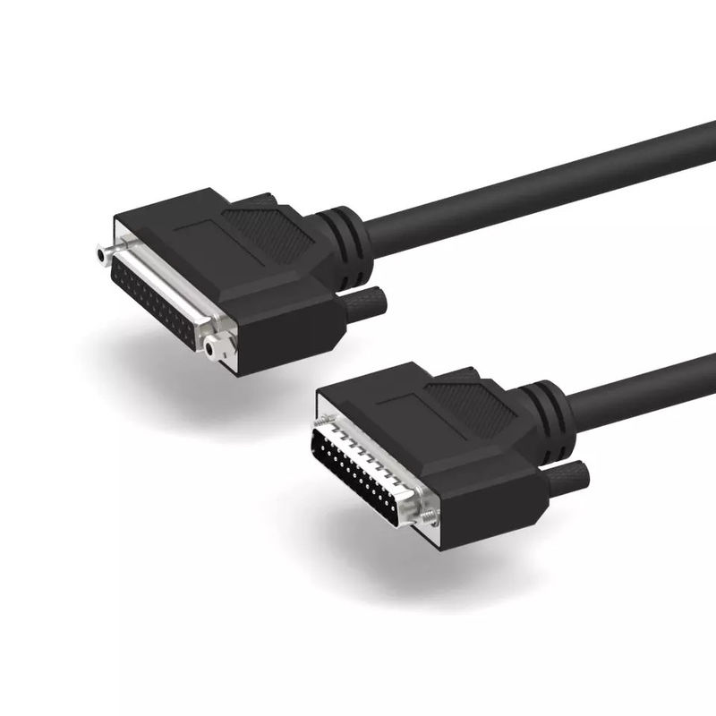 DB25 Çift Ekranlı Haberleşme Kabloları D-SUB 25 Pin To Pin RS232 Seri Kablo