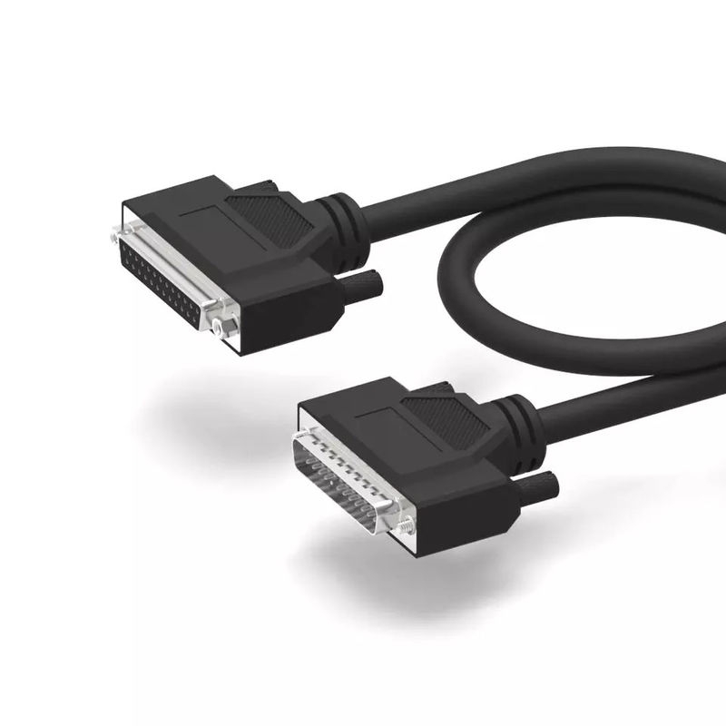 DB25 Çift Ekranlı Haberleşme Kabloları D-SUB 25 Pin To Pin RS232 Seri Kablo