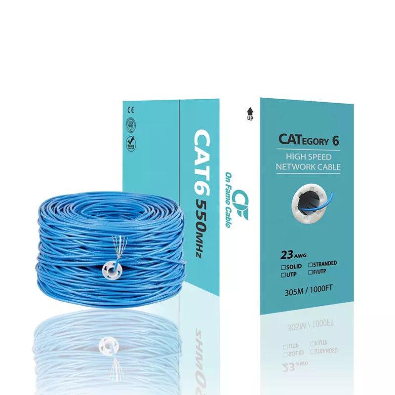 23Awg Cat6 Lan Kablosu 305m Ağ Yama Kabloları TIA-568-C.2