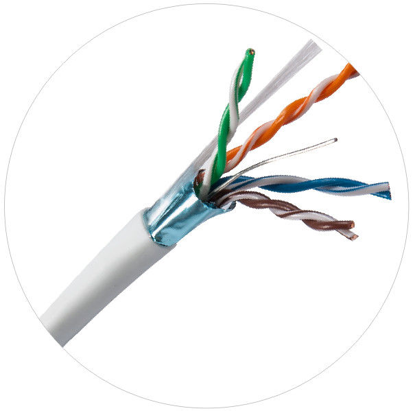 100MHz FTP UTP Ağ Yama Kabloları 4pr 24awg Cat5e LDPE LSZH LSOH Ceket