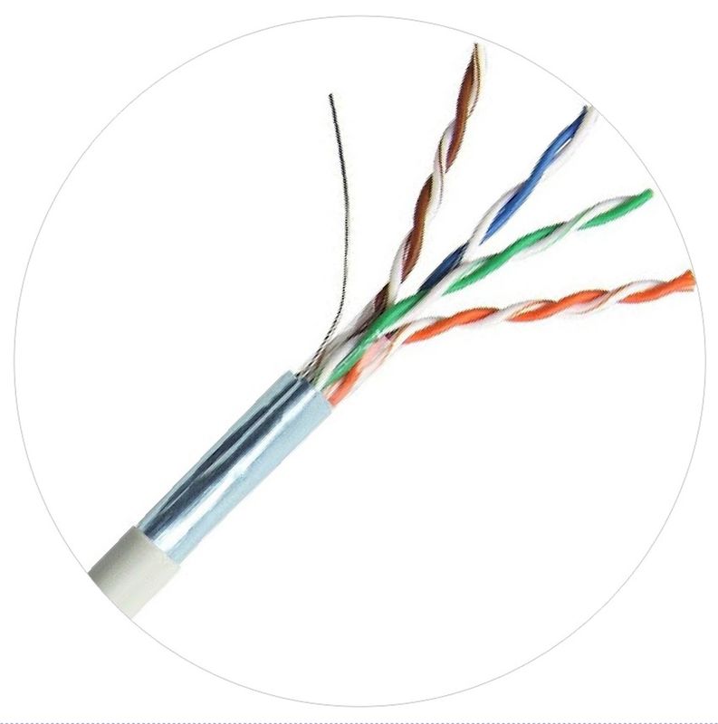 100MHz FTP UTP Ağ Yama Kabloları 4pr 24awg Cat5e LDPE LSZH LSOH Ceket