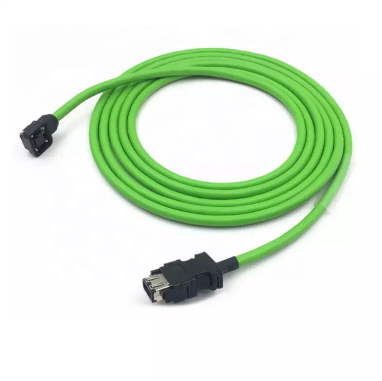 IP67 M23 Servo Motor Pirinç Nikel Kaplama için 19 Pin Enkoder Kablosu