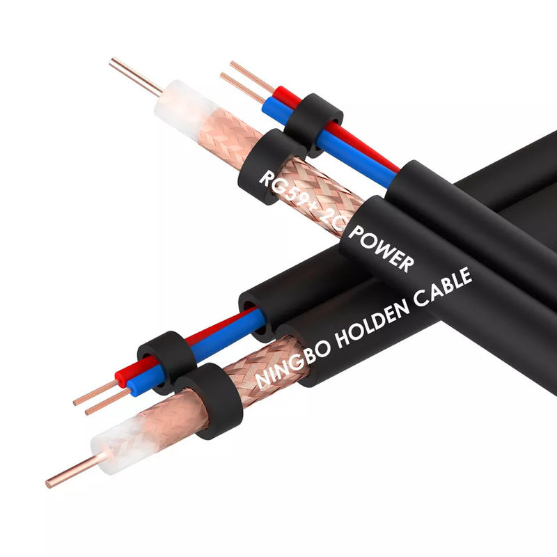 Uydu Alıcısı için 50 Ohm Katı Çıplak Bakır Rg6 Koaksiyel Kablo 1000 Ft