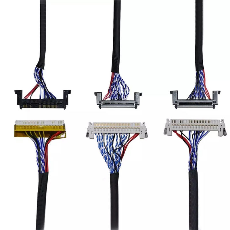 OEM ODM ROHS 0.4mm Pitch LVDS Kablosu 30 Pin 40 Pin 50 Pin