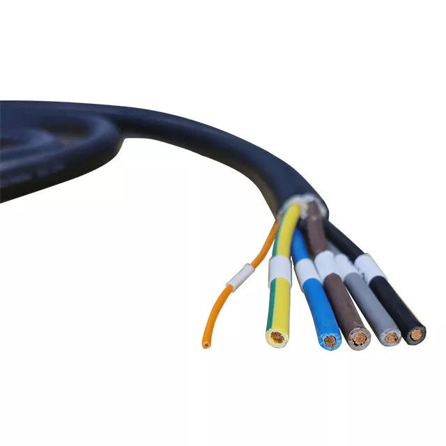 2 Açık Uçlu 3 Faz 32 Amp Yüksek Gerilim Koaksiyel Kablo 21kW IEC 62196-2