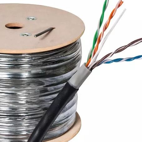 UTP FTP Katı Köpük PE Ağ Yama Kabloları Cat 5 Lan Kablosu 100ft