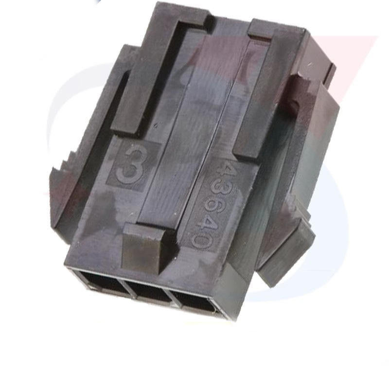 Molex 43640-0300 Micro-Fit 3.0 Fiş Muhafazası Tek Sıra 3 pimli Panel Montaj Kulakları Düşük Halojen stokta 43640-0300