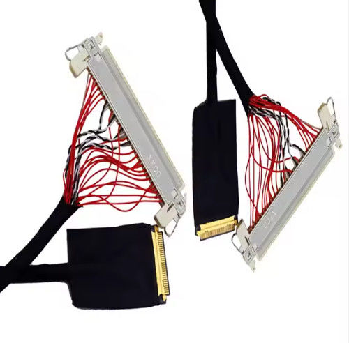HRS DF13-30DS-1.25C To DF14-20S-1.25C 20pin 30 Pin 40 Pin 50 Pin 60pin LCD Panel için Özel Lvds Kablo Montajı