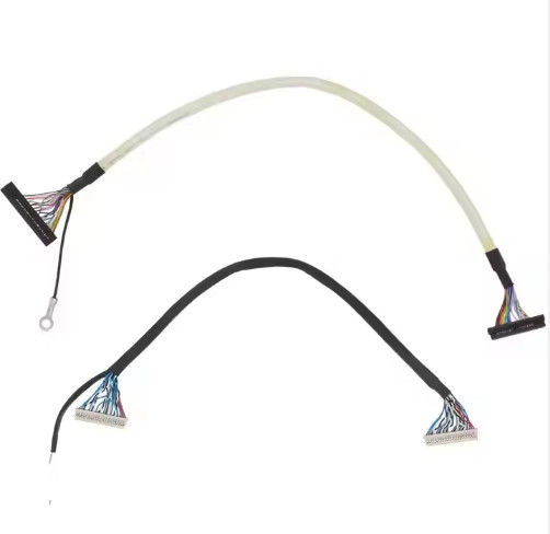 Mikro Koaksiyel Lvds Kablo 20 30 40 Pin Özel LCD Ekranı Mikro Koaksiyel Lvds Ipex Ekran Kablosu LCD Panelli