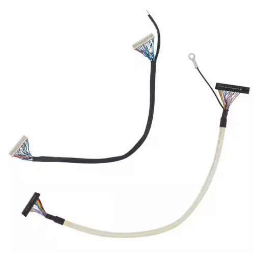 Mikro Koaksiyel Lvds Kablo 20 30 40 Pin Özel LCD Ekranı Mikro Koaksiyel Lvds Ipex Ekran Kablosu LCD Panelli