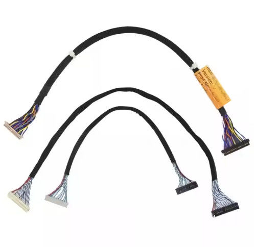 Mikro Koaksiyel Lvds Kablo 20 30 40 Pin Özel LCD Ekranı Mikro Koaksiyel Lvds Ipex Ekran Kablosu LCD Panelli