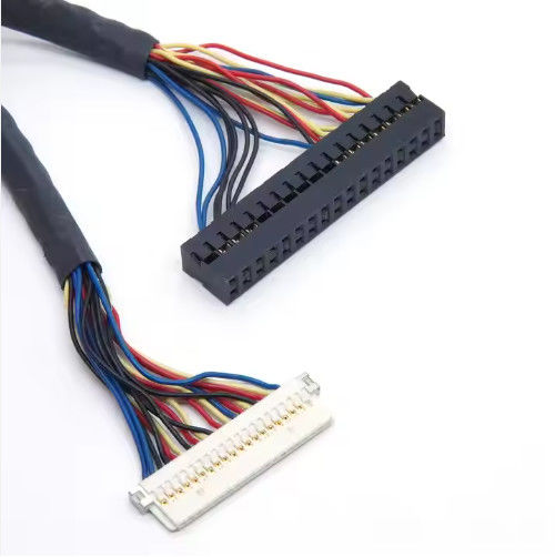 Elektronik Molex 30 Pin To JAE 40pin LCD bilgisayar yazıcısı monitörü için LVDS kablosu Özel