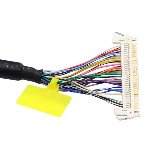 Elektronik Molex 30 Pin To JAE 40pin LCD bilgisayar yazıcısı monitörü için LVDS kablosu Özel