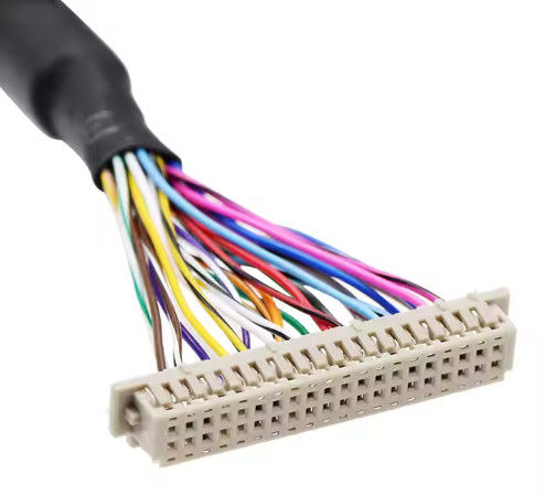 Elektronik Molex 30 Pin To JAE 40pin LCD bilgisayar yazıcısı monitörü için LVDS kablosu Özel