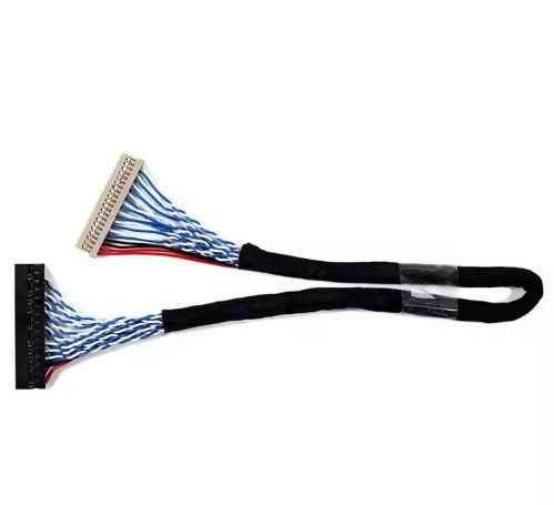 Düşük Voltajlı Ekran Seri Kablosu Bakır İletici Malzemesi ve PVC Ceket Malzemesi AWG26-28 ile LVDS Kablosu