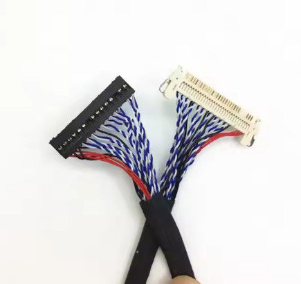 100% Test 1.25mm 2.0mm Pitch 20 30 40 Pin Connector LVDS Shielded Wire LCD Display Kablo Montajı
