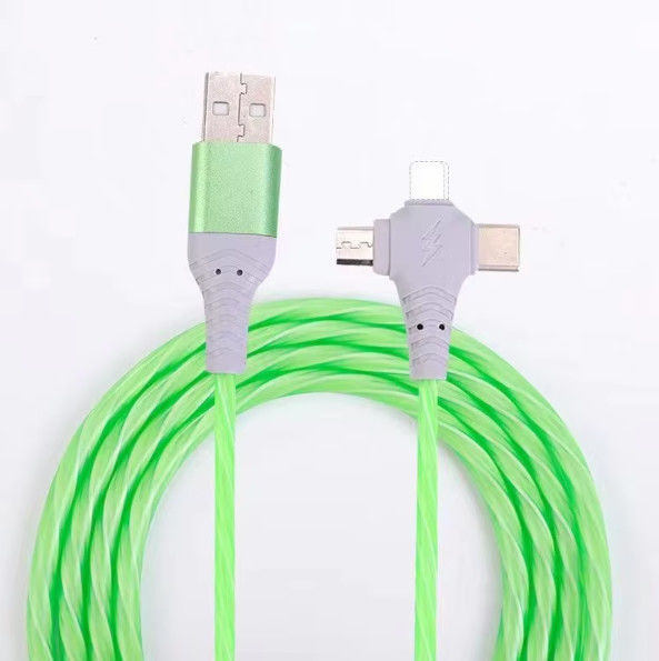 Sıcak satış fabrika fiyatı 3 in 1 USB kablosu gece aydınlatmak ve tarih transfer ışıltı kablosu
