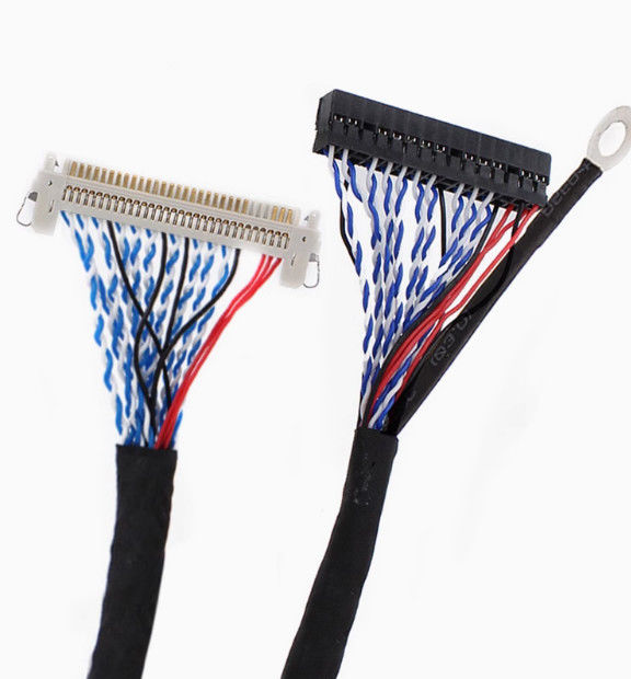 LVDS Kablo Bakır İletici Endüstriyel Monitör 1-5m Uzunluk UL VW-1 PVC Ceket Kablo