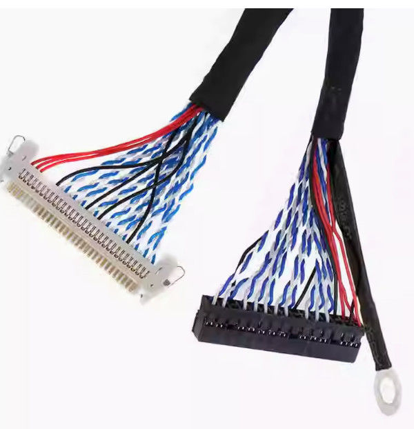 LVDS Kablo Bakır İletici Endüstriyel Monitör 1-5m Uzunluk UL VW-1 PVC Ceket Kablo