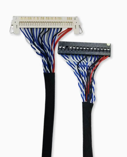 Veriler iletme LVDS Kablosu Dielektrik Gücü ≥1000V/min ve 105C nominal sıcaklıkta bakır iletken malzeme