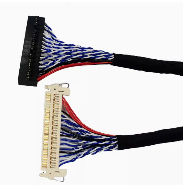 Veriler iletme LVDS Kablosu Dielektrik Gücü ≥1000V/min ve 105C nominal sıcaklıkta bakır iletken malzeme