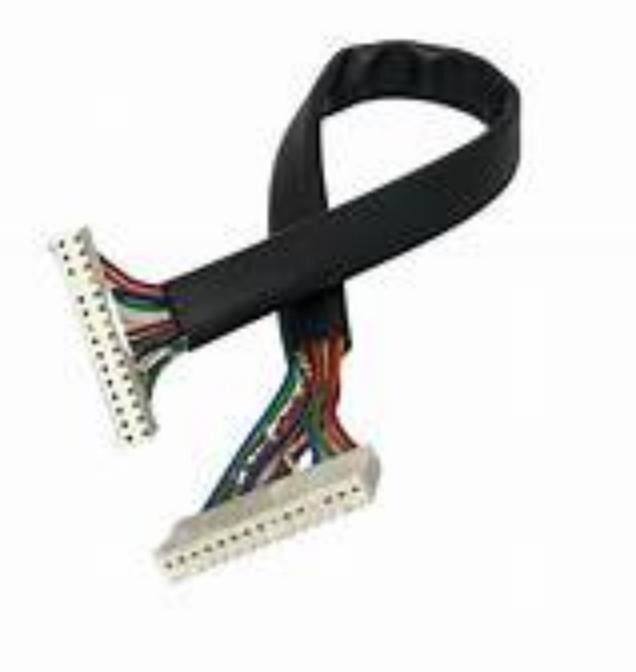 Siyah bağlantı tipi siyah olan LVDS düşük voltajlı ekran seri kablosu