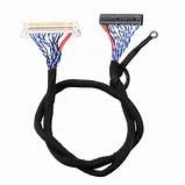 Siyah 300V Rated UL VW-1 Rated AWG26-28 Kablosu ile Korumalı Düşük Voltajlı Ekran Seri Kablosu