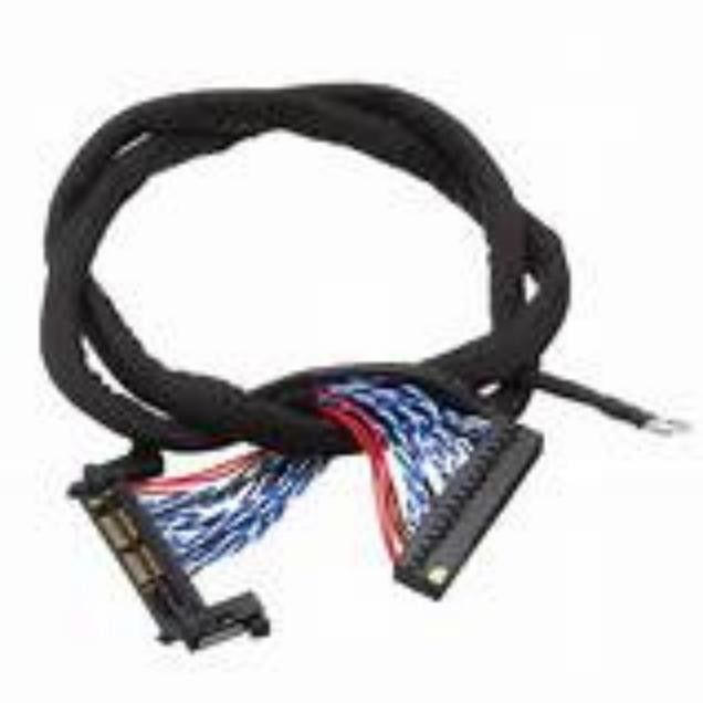 Siyah 300V Rated UL VW-1 Rated AWG26-28 Kablosu ile Korumalı Düşük Voltajlı Ekran Seri Kablosu