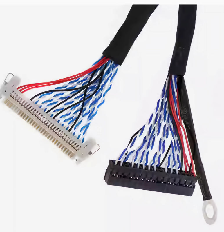 105C Siyah LVDS Kablosu, AWG26-28 Kablo Ölçüsü ve UL VW-1 Yanıcılığı