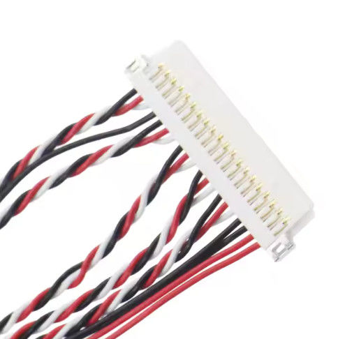 UL VW-1 derecelendirme ve 1.0A-2.5A akım ile LVDS Harness esnek kablo montajı imalatı