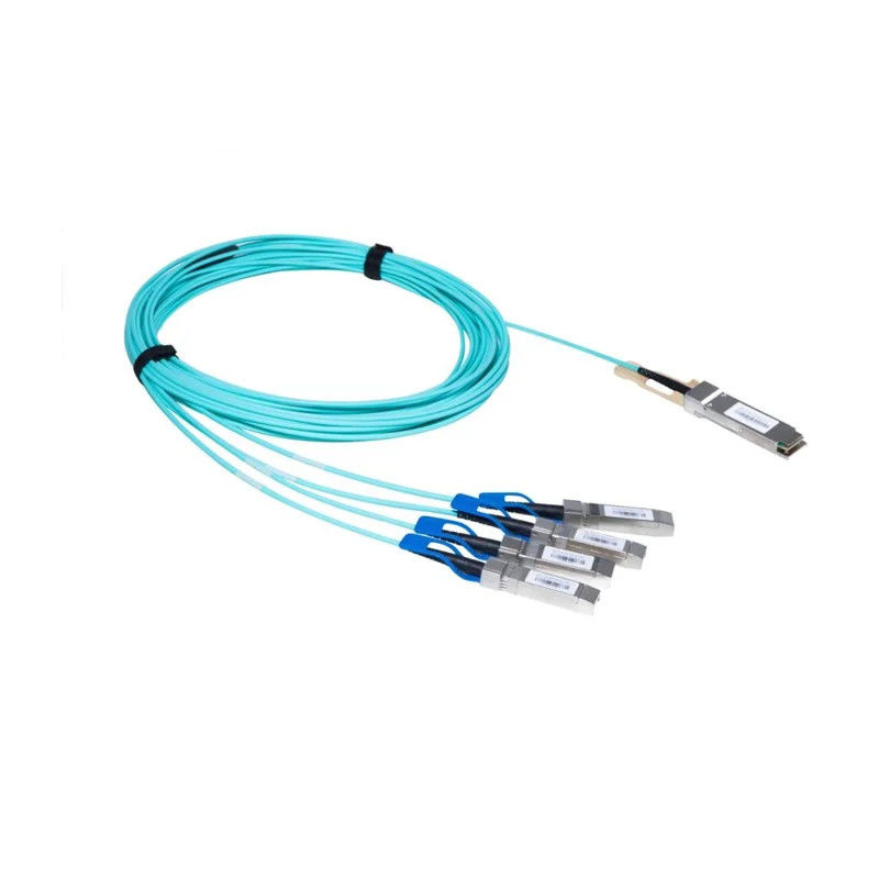 QSFP-40G Aktif Optik Kablo OM3 1M 2M 3M 5M 7M 10M QSFP28 100G - 100G AOC Kablo Tesisatı Üreticileri