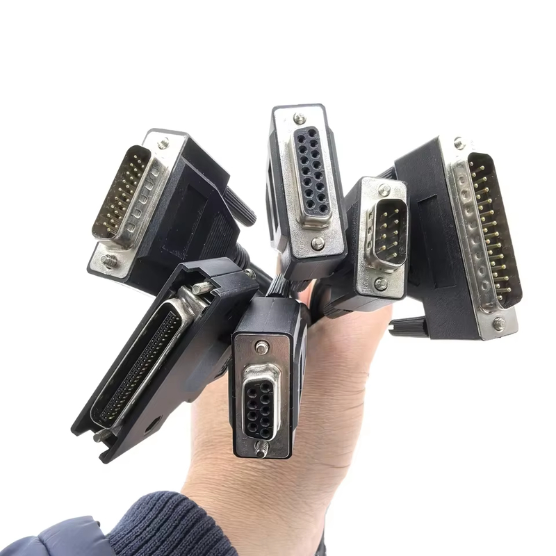 OEM/ODM DB9P 15P DB25P Enjeksiyon Kalıplı Çok çekirdekli Dönmüş Çiftli Kalkanlı Tel Dijital Db Meter Kablolu TV için