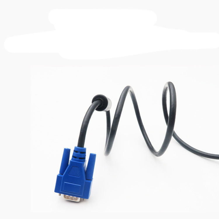 Özel Kablo Tasarımı Çift Ferrit çekirdekli Erkek-Erkek Güç Kablosu, Projekör Ekranı HD Adaptör Veri Kablosu, Bilgisayar VGA Bağlantısı Kablo Tel Harness Üreticisi