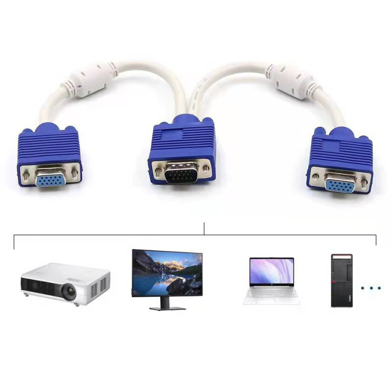 Özel Kablo VGA Veri Kablosu Monitör ve Projeksiyon Ekranı için Bilgisayar Makinesine Güvenilir Bağlantı Tel Bağlantısı Üreticilerinden