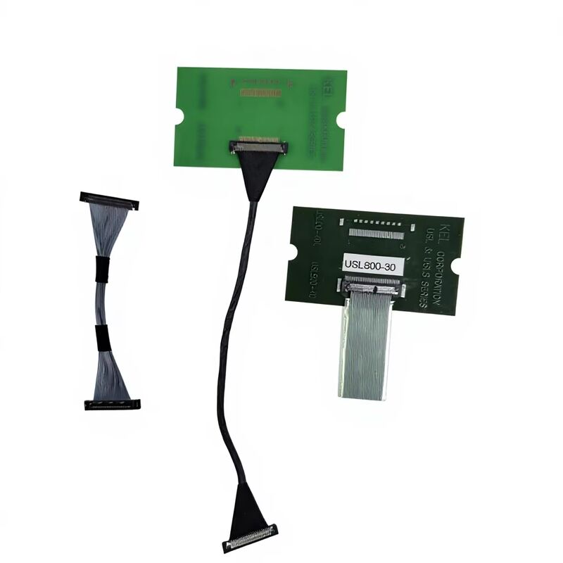 USLS20-30-010-B 30 Pin Mikro Koaks LVDS Kablosu, 0.4mm Adımlı Özel Montaj ile Yüksek Hızlı İletim İçin