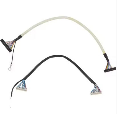 Mikro Koaksiyel Lvds Kablo 20 30 40 Pin Özel LCD Ekranı Mikro Koaksiyel Lvds Ipex Ekran Kablosu LCD Panelli