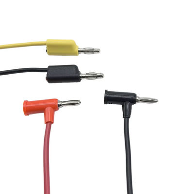 Özel Kablo Tasarımı Tıbbi Kablo İmalatı 4.0/5.0mm Muz Fişten Dişi Test Ucu Kablosuna | Tıbbi veya Laboratuvar Ekipmanları için Silikon Kablo Montajı