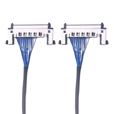 Ultra İnce Koaksiyel LVDS Ekran, LED Ekran Gümüş Kaplamalı Tel Çözümleri İçin Yüksek Hassasiyetli Özel Kablo