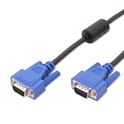 Özel Kablo Tasarımı Çift Ferrit çekirdekli Erkek-Erkek Güç Kablosu, Projekör Ekranı HD Adaptör Veri Kablosu, Bilgisayar VGA Bağlantısı Kablo Tel Harness Üreticisi