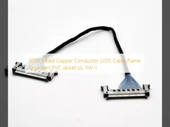 300V Nitelikli Bakır İletici LVDS Kablo Alev Geriletici PVC Ceket UL VW-1