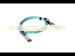 Özel Kablo Montajı 200G QSFP-DD DAC ¢ Veri Merkezleri, Düşük Gecikme, Plug & Play için Yüksek Hızlı Bakır Kablo