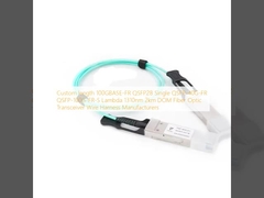 Özel uzunluk 100GBASE-FR QSFP28 Tek QSFP-40G-FR QSFP-100G-FR-S Lambda 1310nm 2km DOM Fiber Optic Transceiver Kablo Bağlantısı Üreticileri