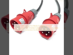 Tıbbi görüntüleme cihazları için özel kablo tasarımı yüksek esnekliğe sahip yalıtım ve güvenilir veri aktarımı için hassas konektörlere sahip biyolojik uyumlu, EMI koruma kabloları
